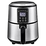Crux 3QT Digital Air Fryer, Faster Pre-Heat, No-Oil Frying, Fast Healthy Evenly Cooked Meal Every Time, Dishwasher Safe...